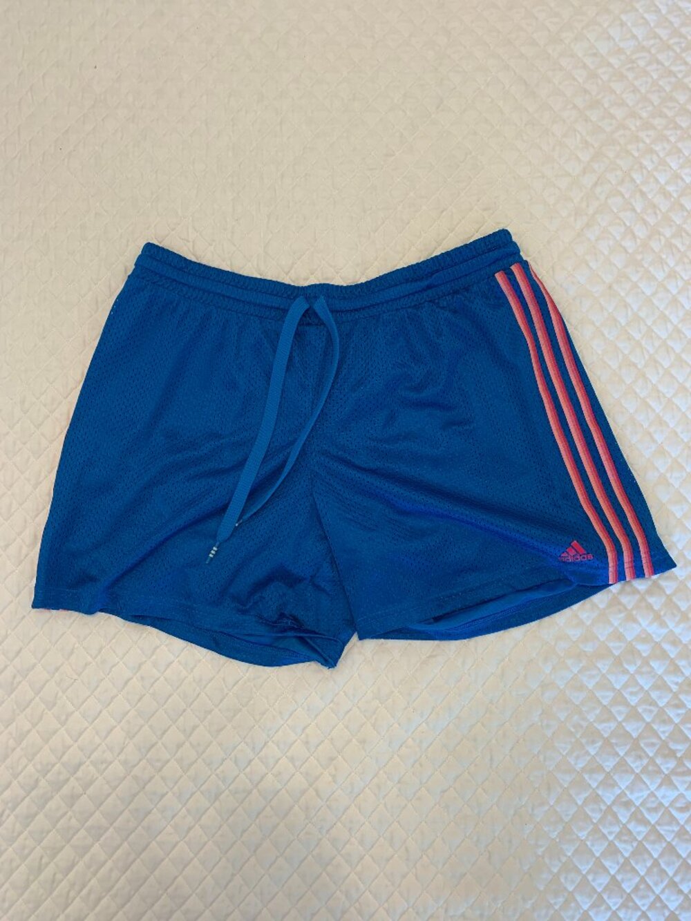 Women’s Blue and Pink Adidas Shorts XL